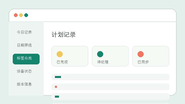 计划分类列表